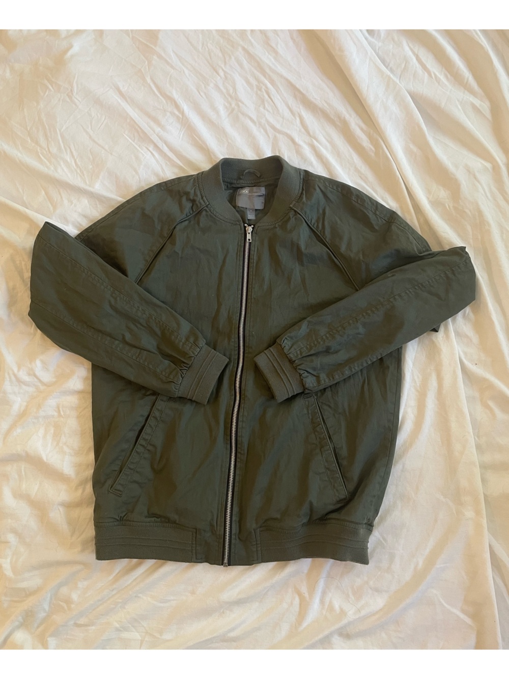 ASOS Olive Green Casual Bomber Jacket